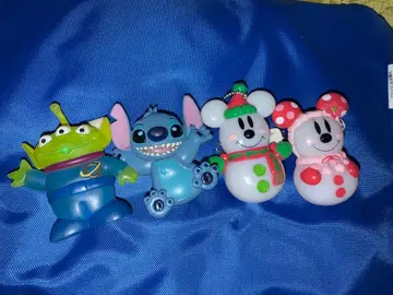 디즈니 캐릭터 라이트 4종 세트 스티치 눈사람 미키 미니 등