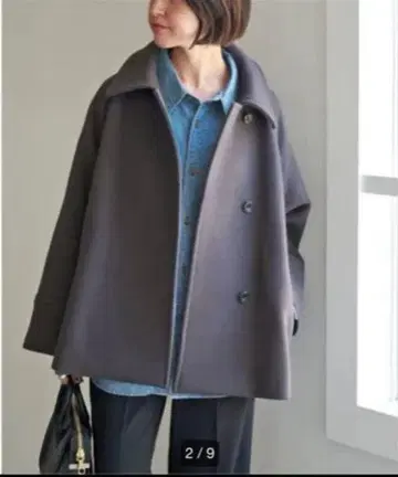 Spick and Span W/Ny 모사 스텐 칼라 숏코트