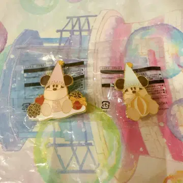 미사용 새상품 릴린린 핀 배지 핑크 스카이블루 세트