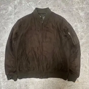 유니클로 브라운 XL 블루종 스웨이드