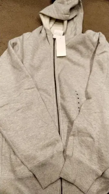 유니클로 라이트 그레이 M 풀 집업 보아 후드티