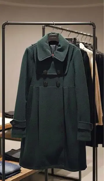 [컨디션 최상] apartment market 그린 롱 코트 아우터