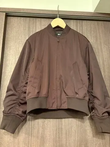 UNIQLO C 보머 자켓 XS 와인
