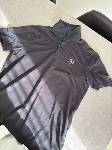 Titleist Mercedes-Benz 피케 셔츠 LL 블랙