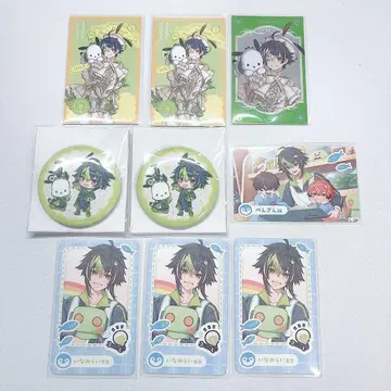 이나미 라이 산리오 콜라보 니지산지 유치원 폴라로이드 캔뱃지 9개 세트
