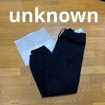 unknown 스웨트 팬츠 블랙