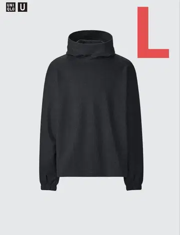 유니클로 U 브러쉬드 저지 풀 후드티 L