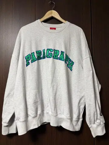 Paragraph 그레이 맨투맨 트레이닝복