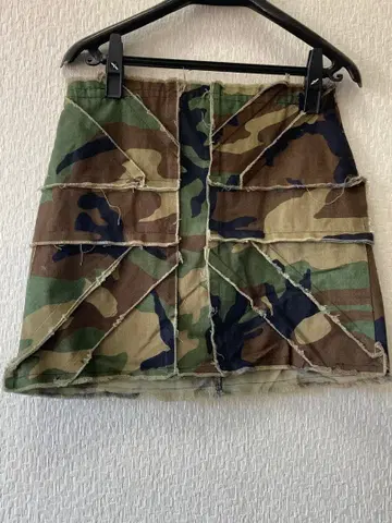 하마사키 아유미 착용 카모플라주 패턴 미니 스커트