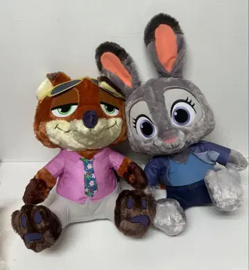 미사용 주토피아2 슈퍼 라지 봉제 인형 닉 주디 Disney