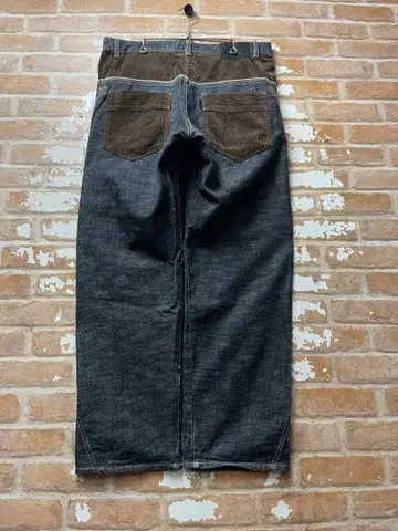 데님 엔지니어 데님 코듀로이 일본제 y2k 와이드 데님