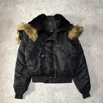 ALPHA 알파 N-2B 플라이트 자켓 짧은 기장 S 블랙