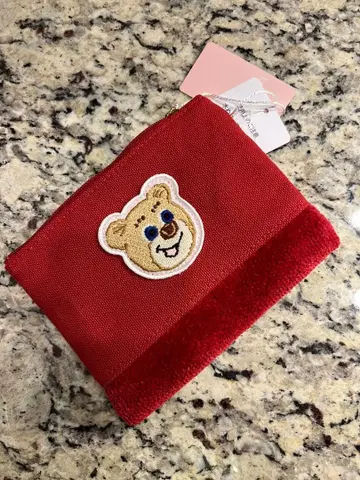 [ FEILER ] 러브러리 올드 테디 와펜 파우치 와인