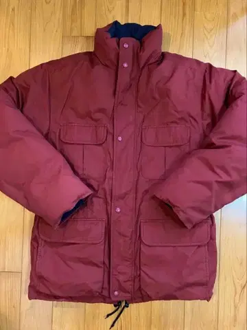 90s 에디 바우어 화이트 택 구스 다운 자켓