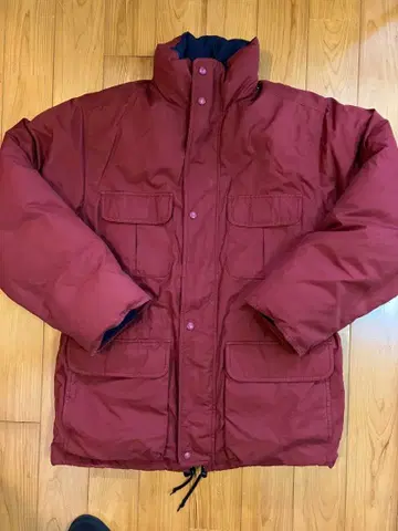 90s 에디 바우어 화이트 택 구스 다운 자켓