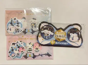 산리오 해피 복권 캔뱃지 스티커