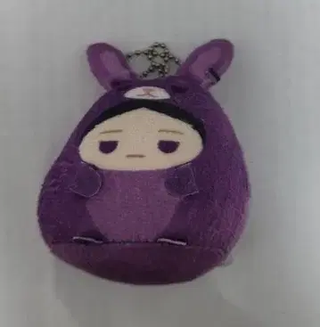 보라색 토끼 귀 캐릭터 봉제 인형