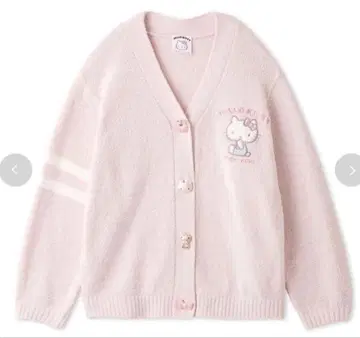 택 포함 새상품 ] 스나이델 홈 헬로키티 가디건 팬츠 세트 핑크