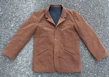 agnes b. homme 브라운 테일러드 자켓 충전솜