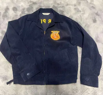 블랙 코듀로이 집업 자켓