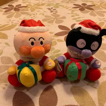 호빵맨 세균맨 크리스마스 봉제 인형