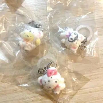 산리오 가챠가챠 메지루시 참 후와후와 스노우