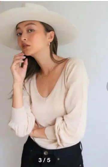 searoomlynn V넥 니트 바디 수트 모카