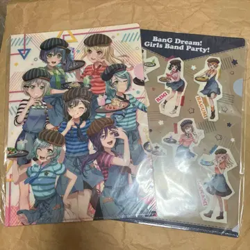 뱅드림! 걸즈 파티! 카페 2020 클리어 파일 2장 세트 2개