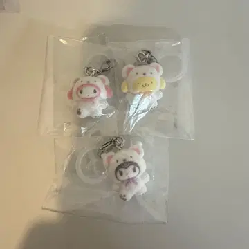 산리오 포근포근 스노우 마커 푸딩 마이멜로디 쿠로미 3종 세트