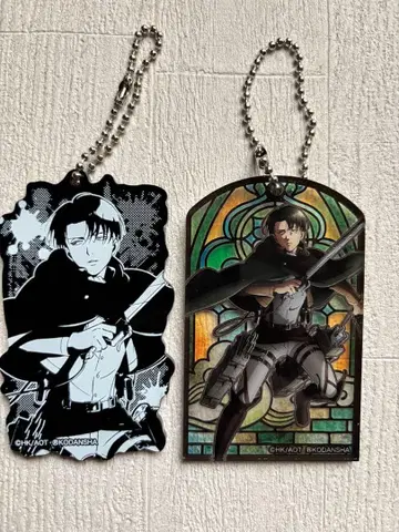 진격의 거인 리바이 아크릴 키링 2종 세트