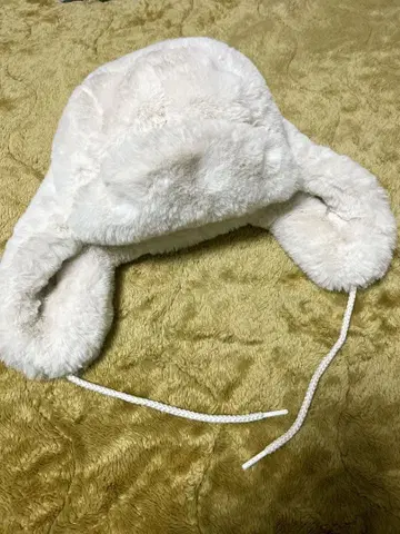 인조 모피 퍼 플라이트 캡