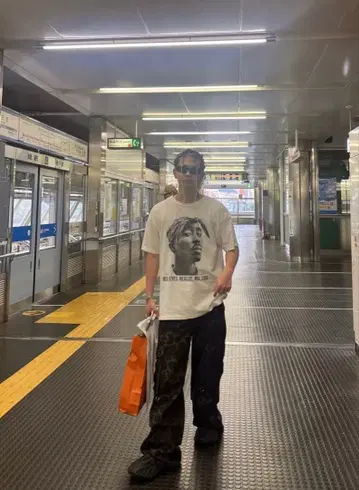 2pac 티셔츠 2종 세트 thug lif makaveli