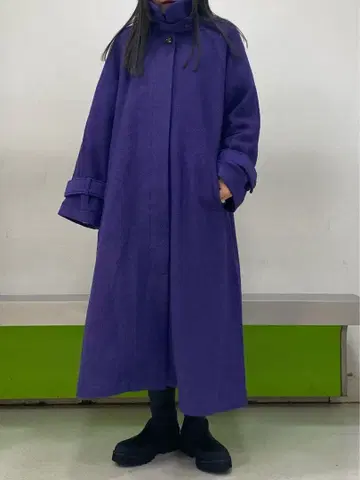 jeanasis 지나시스 롱 코트 퍼플