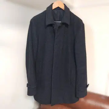 다크 그레이 스텐카라 코트 울 혼방