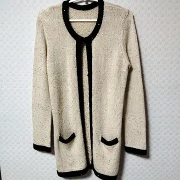 DoCLASSE 두클라세 라메 가디건 프론트 오픈