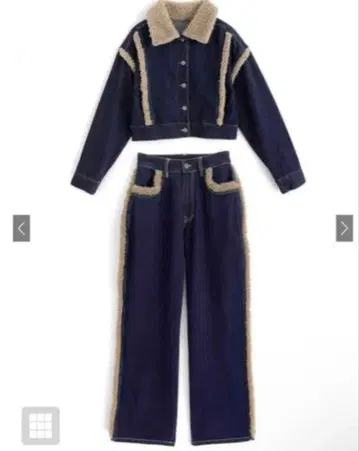 보아 데님 셋업