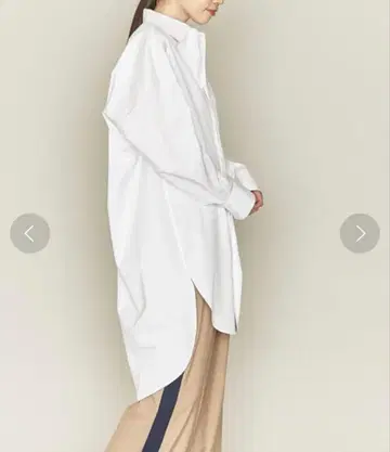 ASTRAET 플라이 프론트 셔츠 화이트 yori IENA