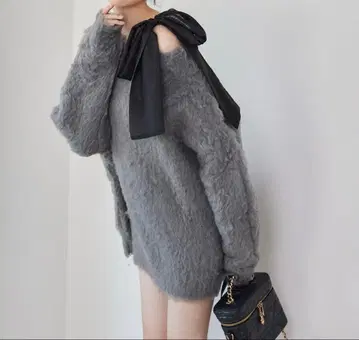 [ NICE CLAUP ] 멜리 컬 튜닉 니트