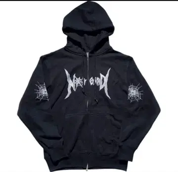 노레미드 거미줄 디자인 후드티