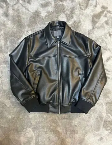 블랙 가죽 자켓