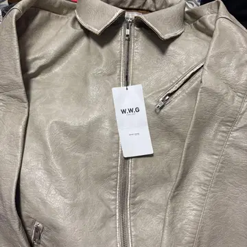W.W.G 페이크 가죽 자켓