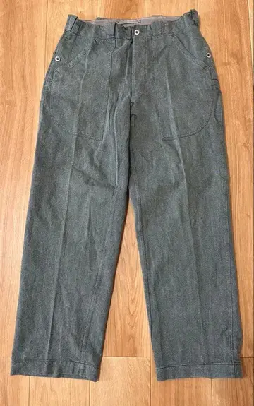 스위스군 50년대 전반기형 빈티지 데님 워크 팬츠