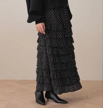 로리즈팜 프릴 스커트 도트