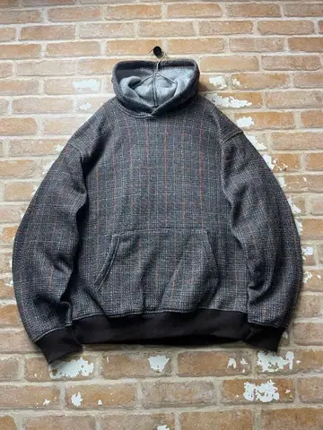 00s 후드티 그랑체크 체크 무늬 y2k 맨투맨 니트 후드티