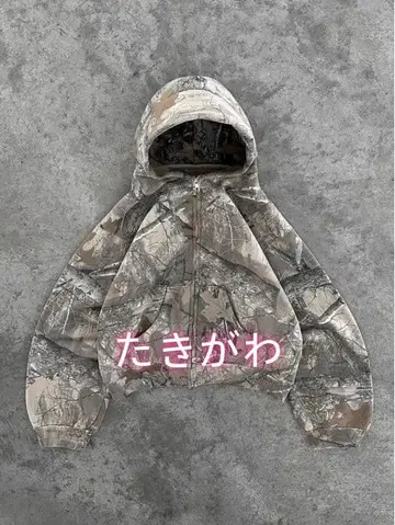 y2k opium 빈티지 지퍼 후드티 캐주얼 사이즈 선택 가능