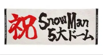 SnowMan 5대 돔 타월