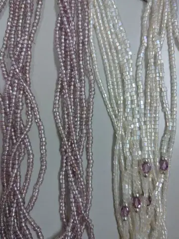 비즈 반짝반짝 목걸이 7줄, 2세트