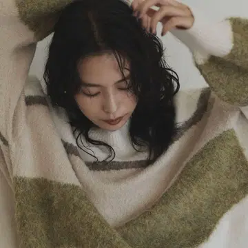 hellam 그라데이션 인터샤 기모 니트