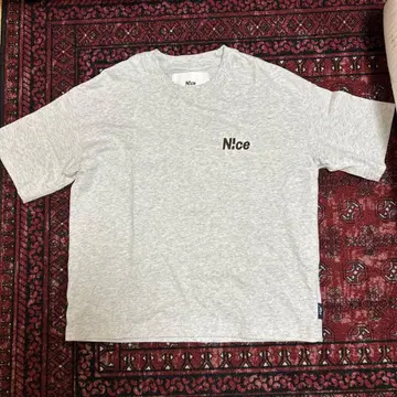 N!ce 로고 T셔츠 XS 그레이