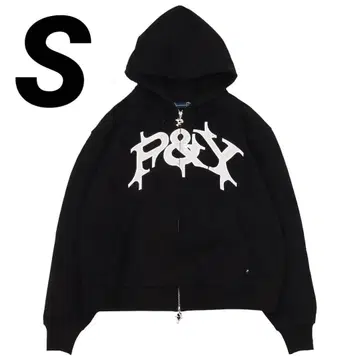 미사용 새상품 Punkandyo 지퍼 후드티 블랙 사이즈 S